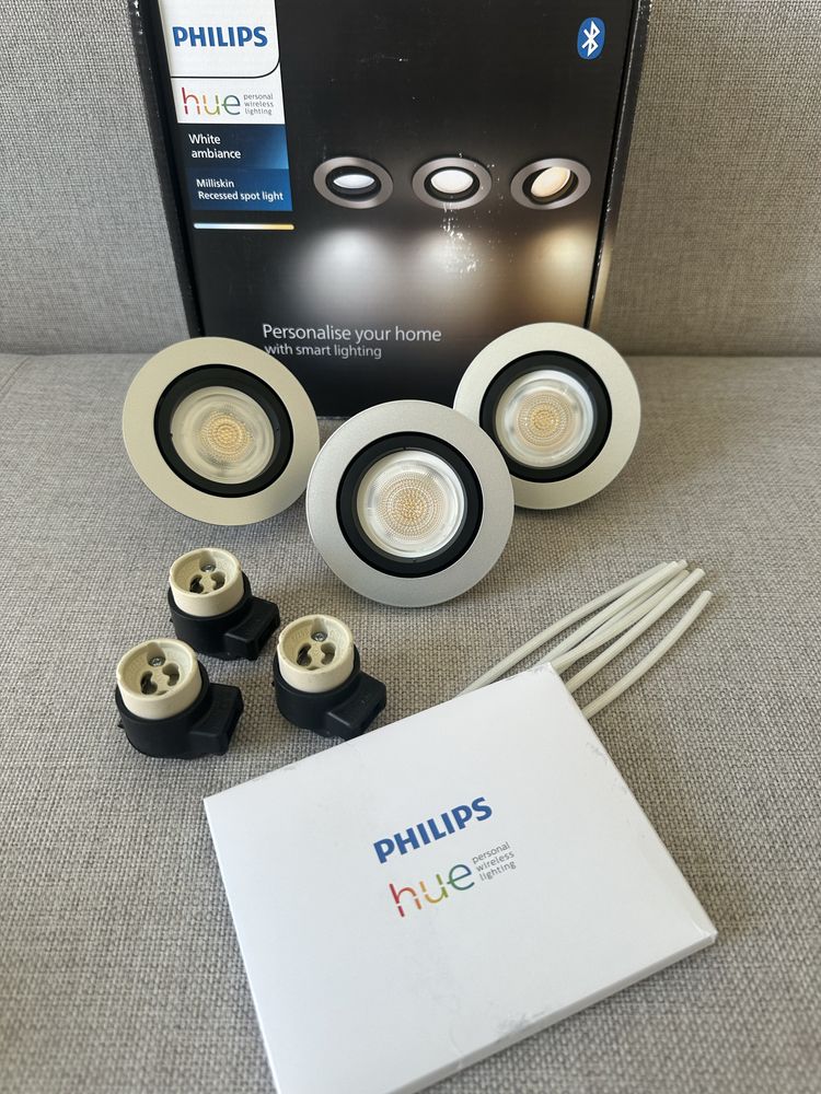 Philips hue Milliskin White Ambiance - reflekory, spoty, oczka gu10