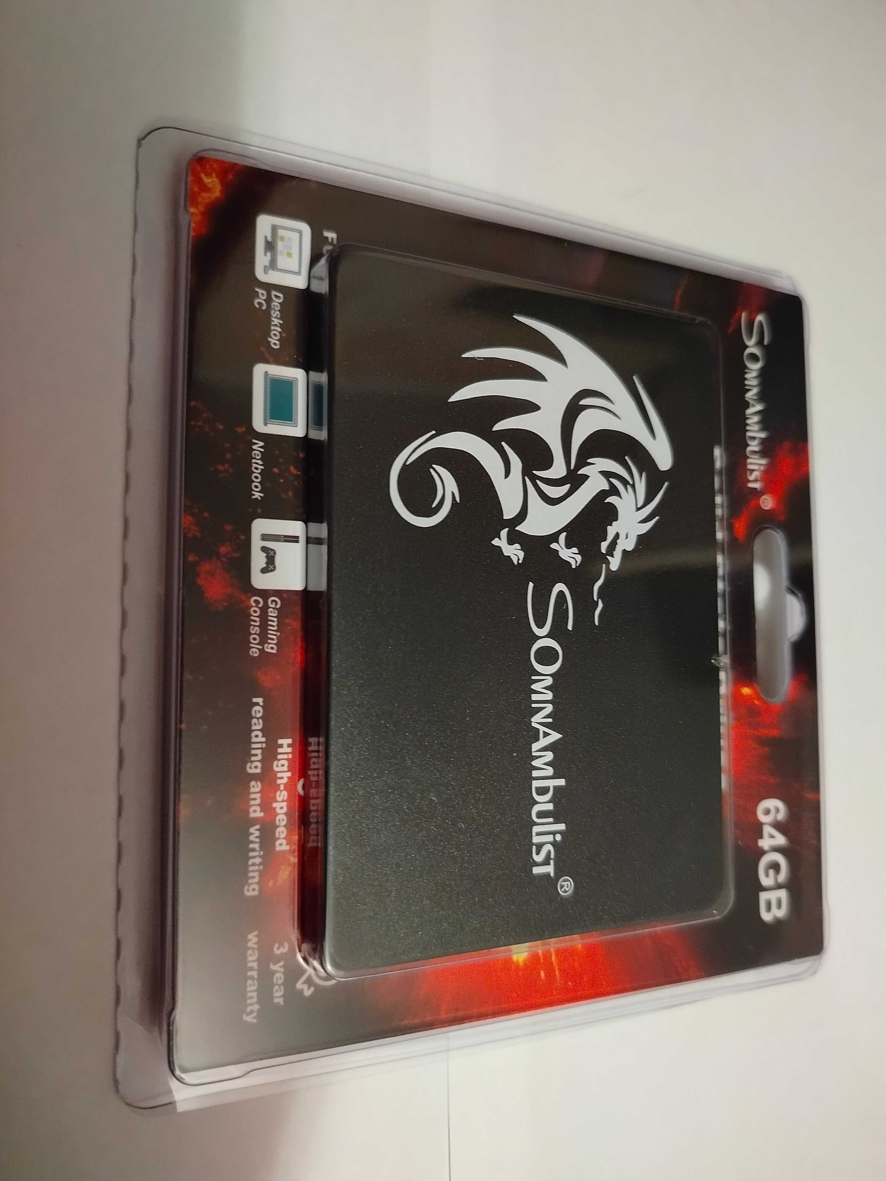 Твердотільний жорсткий диск SSD 64GB SomnAmbulist 2.5 SATAIII