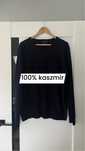 F&F kaszmirowy sweter granetowy XXL