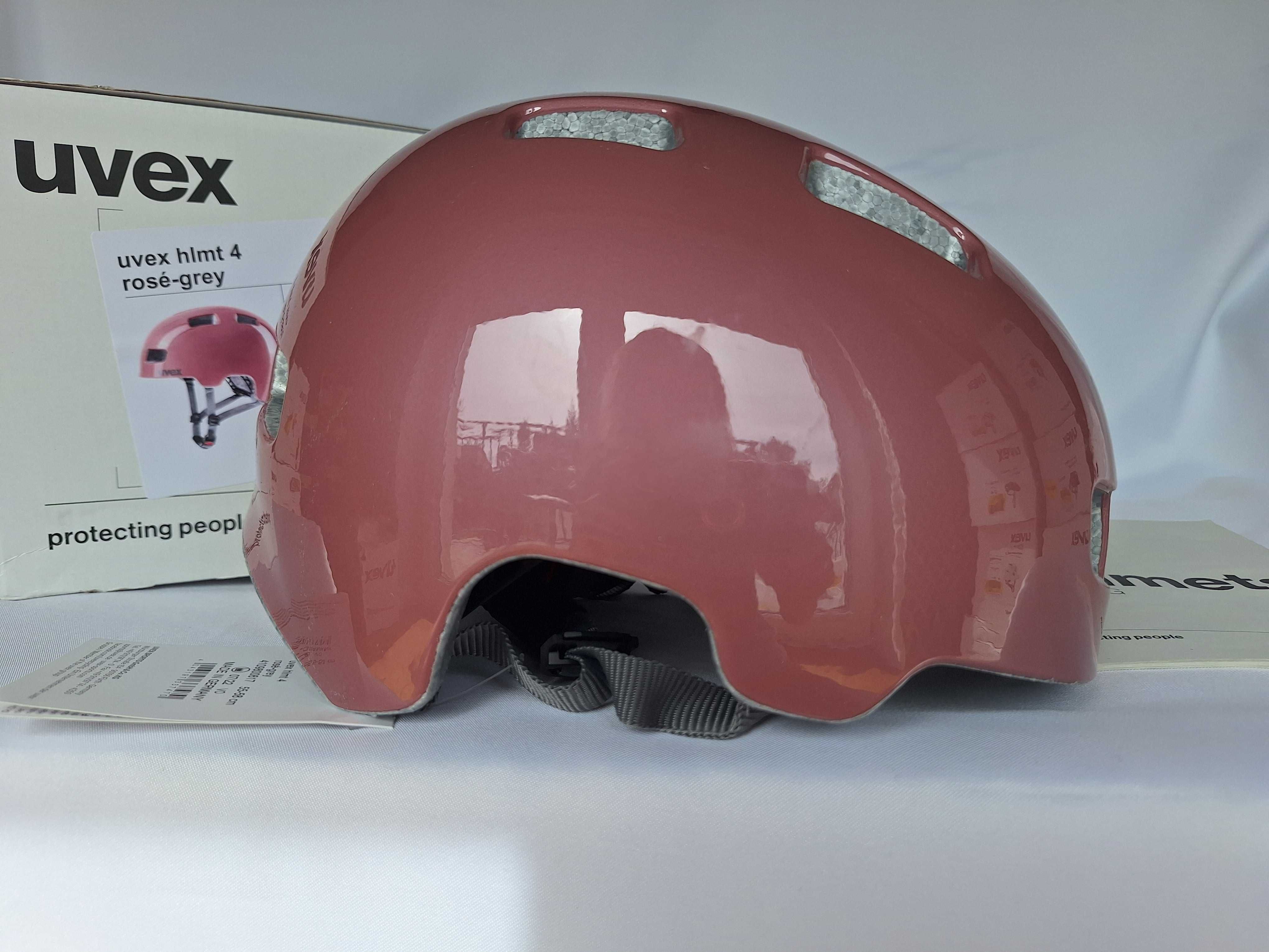 Kask rowerowy dziecięcy Uvex HLMT 4 Rose Grey M 55-58cm