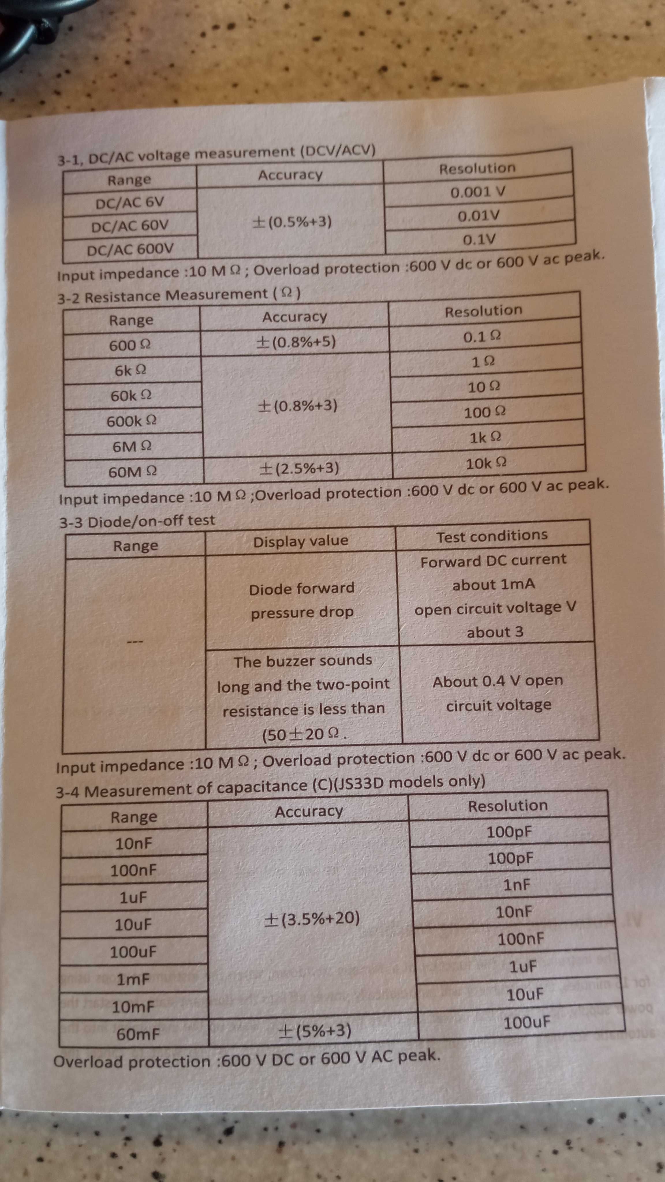 Multimetr ANENG M118A automatyczny miernik prądu napięcia mini