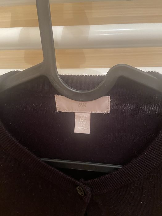 Sweter rozpinany czarny