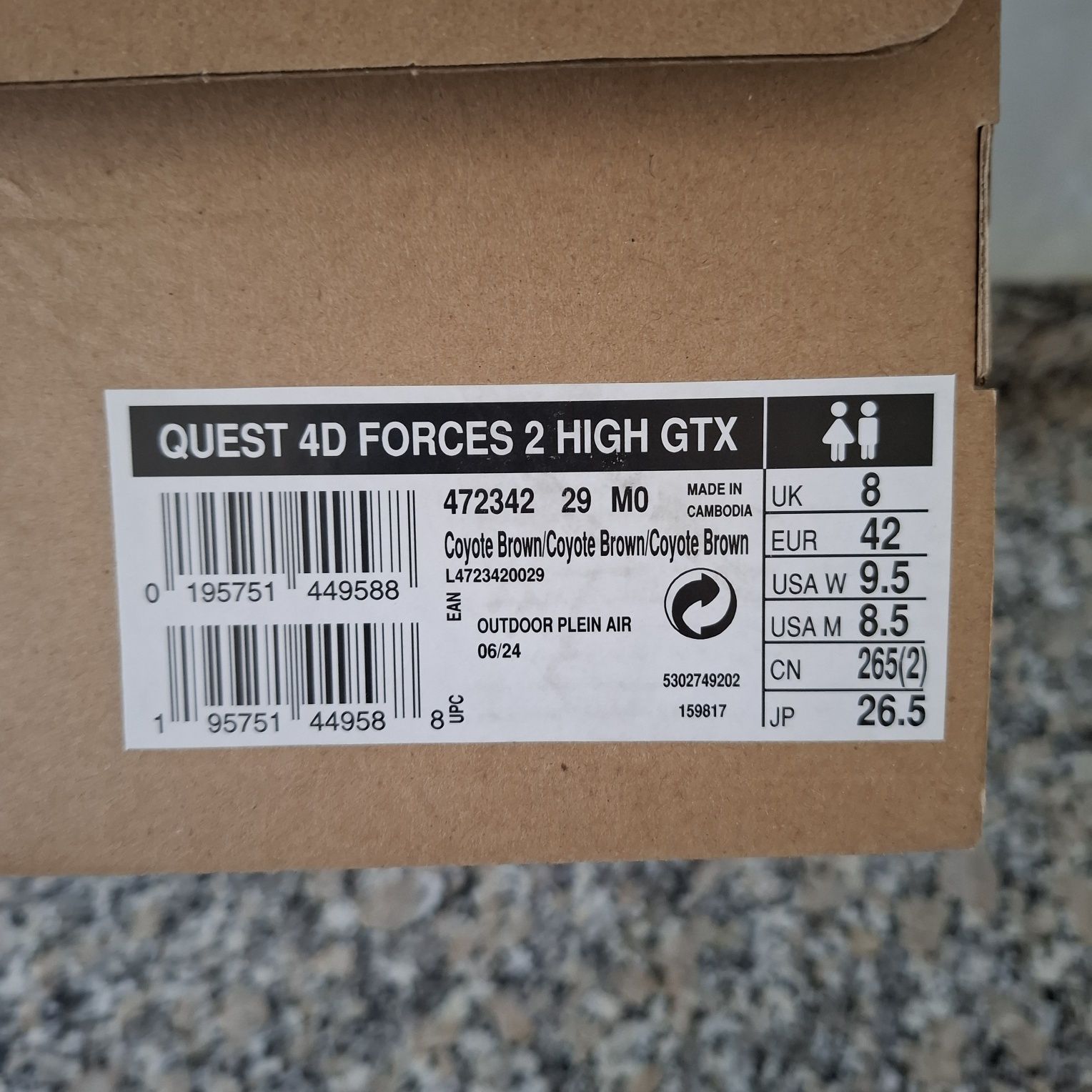 Botas quest 4D forces salomon goretex