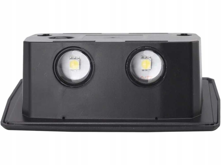 2x Lampa Solarna LED RGB Kolor Góra Dół Czujnik Ruchu Zmierzchu CREE