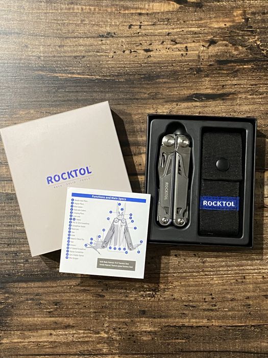 В колекцію! Мультитул Rocktol SK02 19-в-1 з титановим покриттям (wave