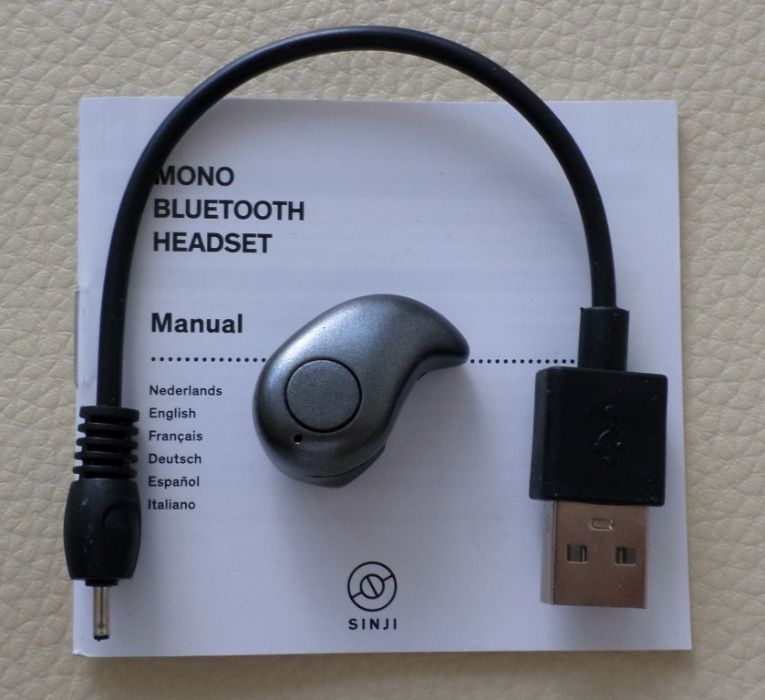 Słuchawka bezprzewodowa MINI bluetooth (mono)- egzaminy, telefon itp.