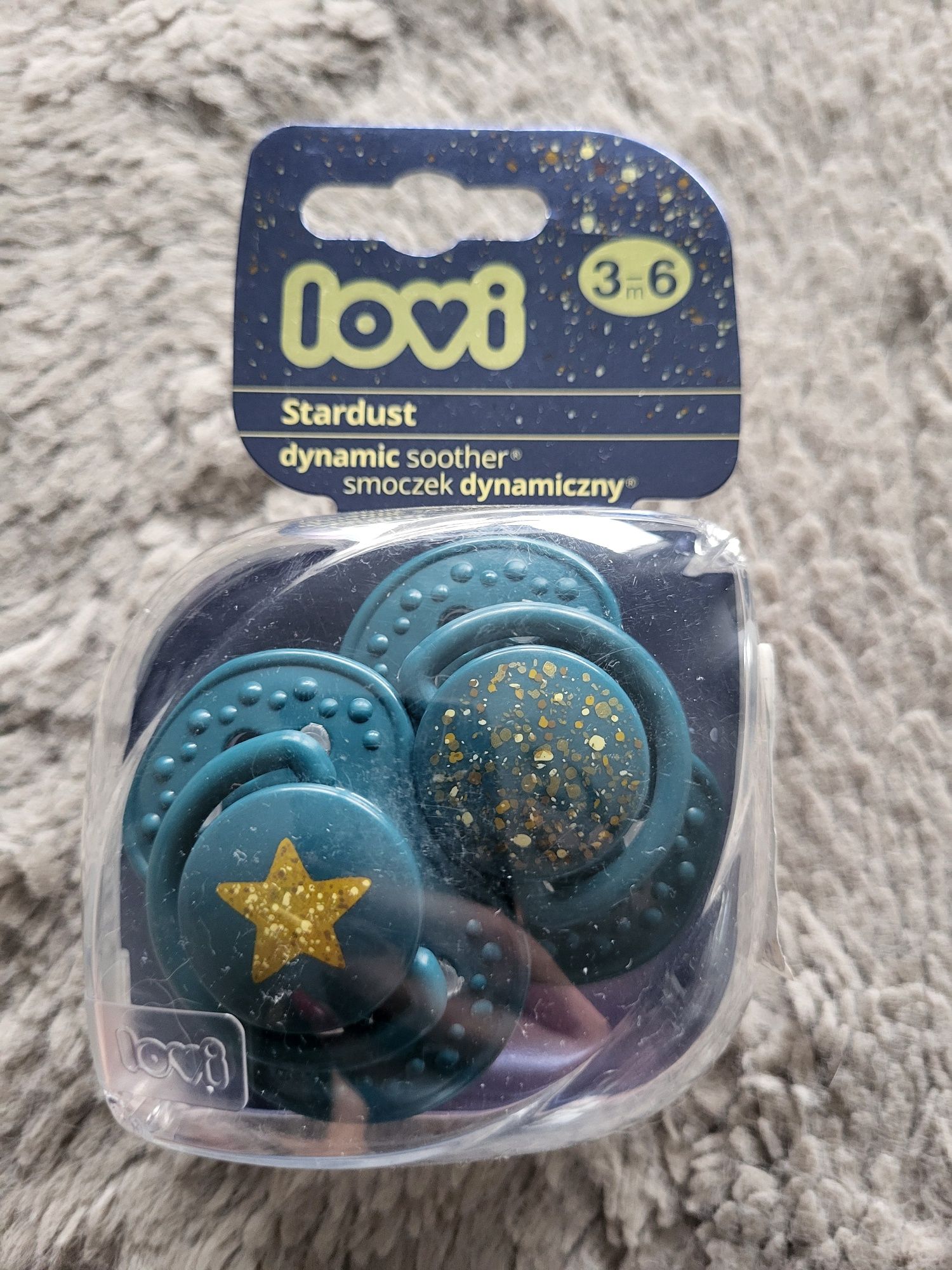 Lovi smoczki uspokajające dynamicznie 3-6m 2szt