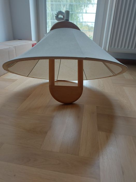 Lampa wisząca, beżowa, vintage