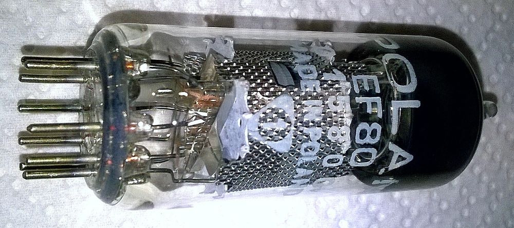 EF80 Lampa elektronowa, Pentoda, POLAM (USA 6BX6)