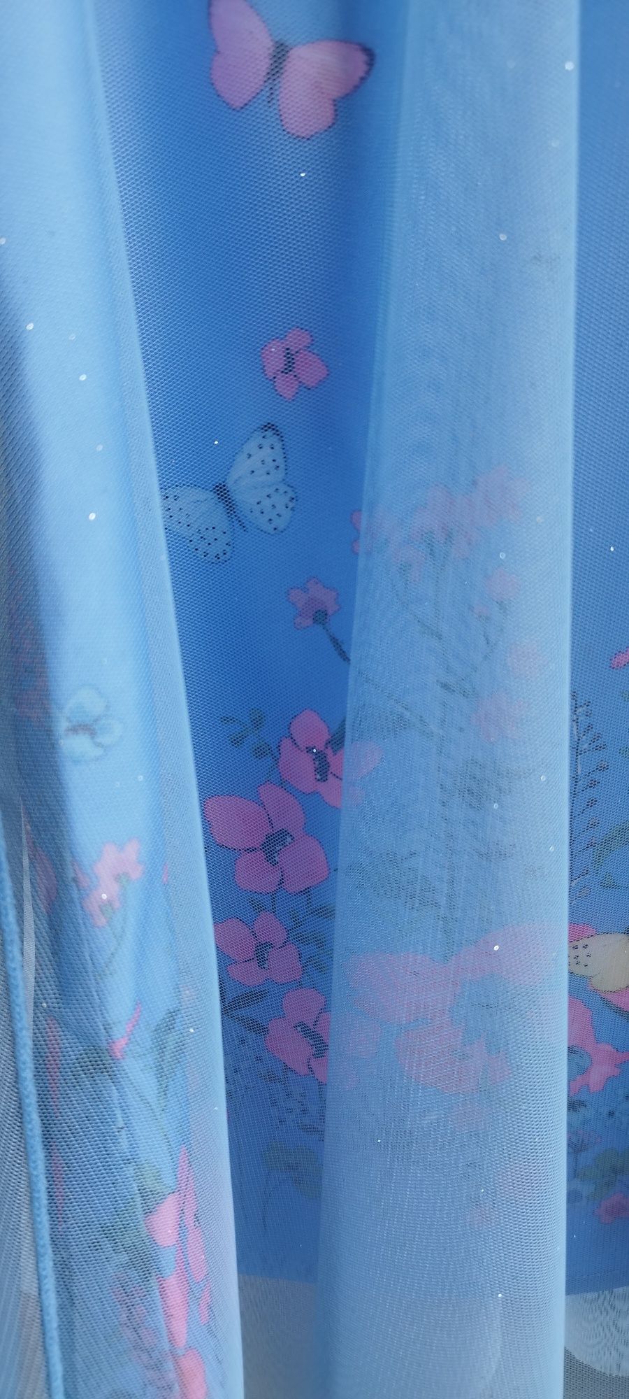 sukienka tunika tiul święta motyl kwiaty h&m 122 128