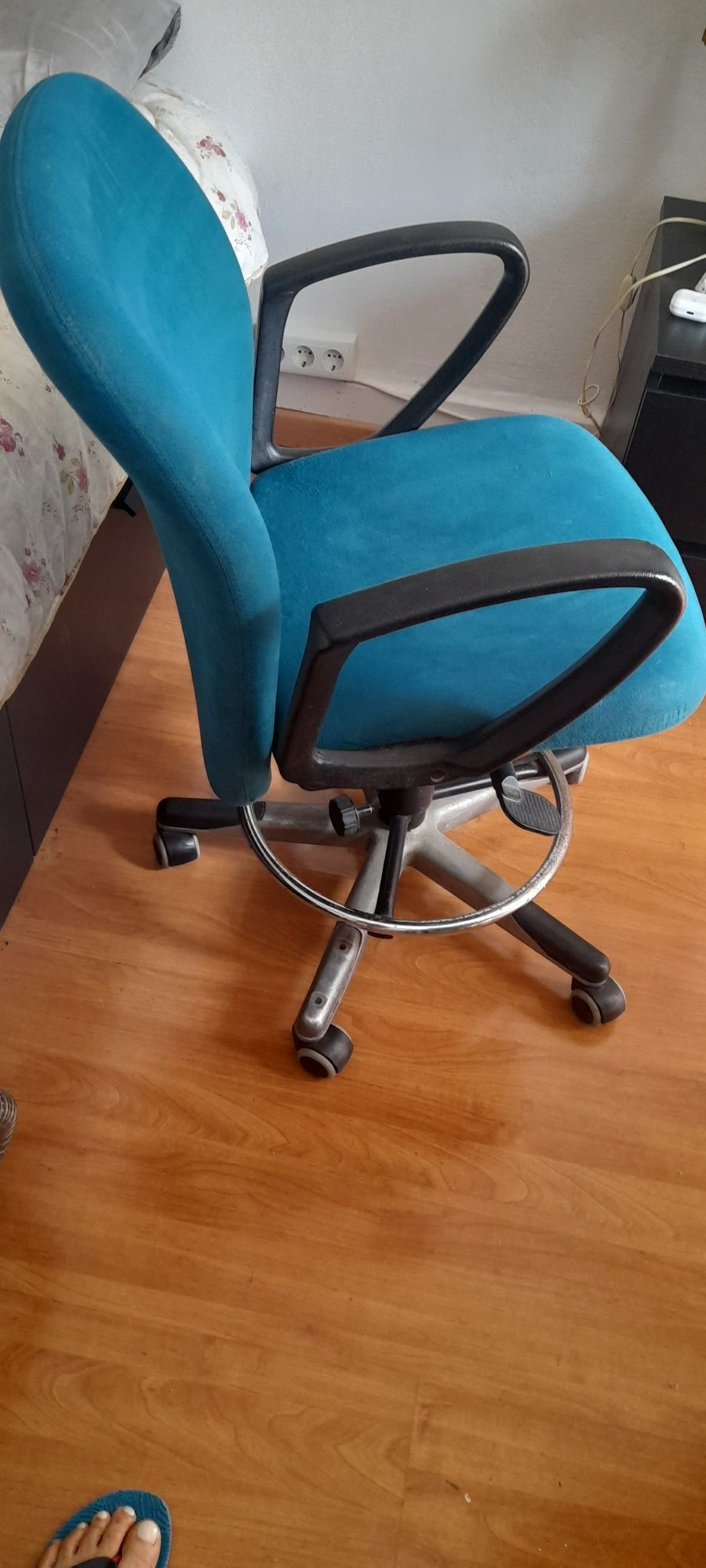 Cadeira secretaria azul