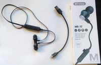 Auriculares magnéticos Bluetooth MS-T2 com leitor cartões microSD