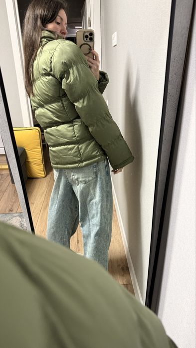 оверсайз ветровка zara оливковая