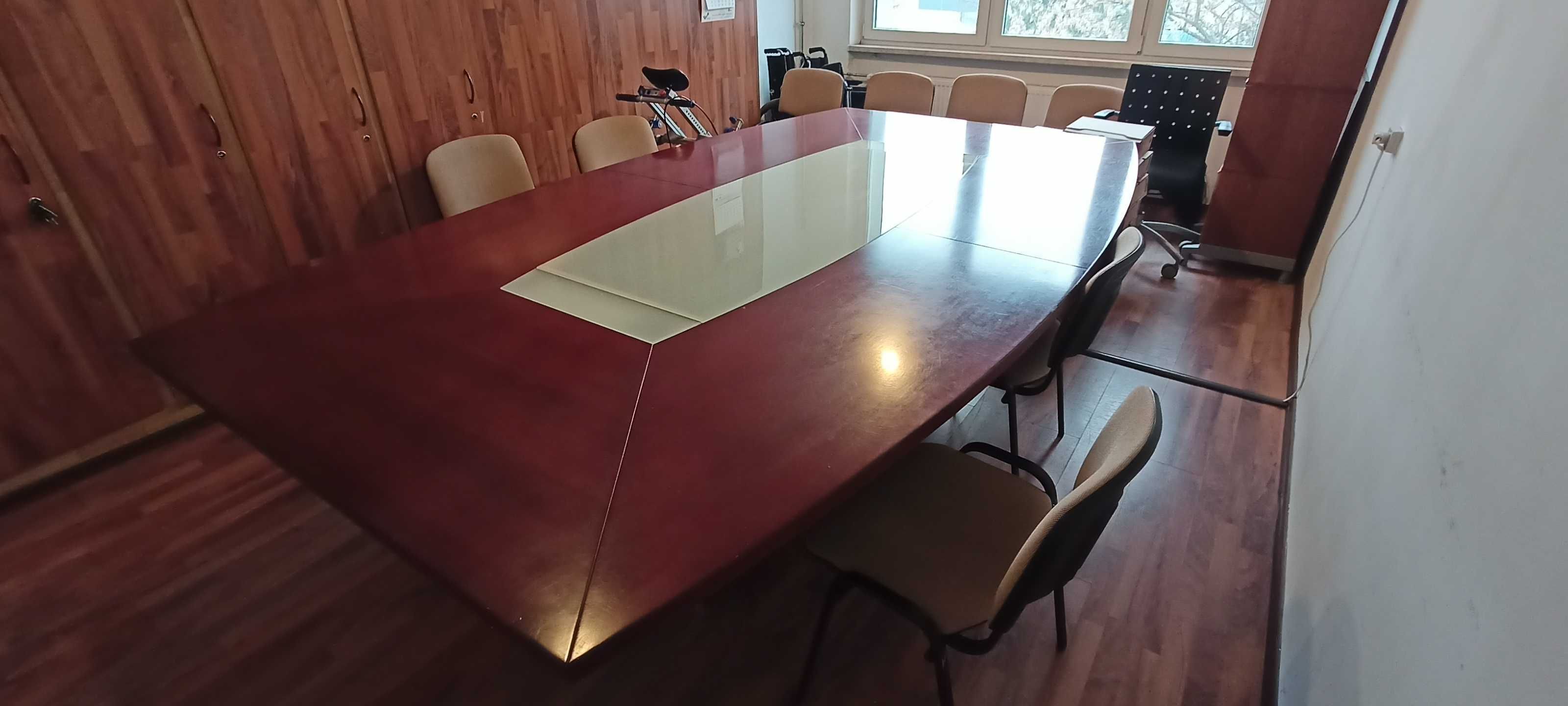 Stół konferencyjny, drewniany. Tychy