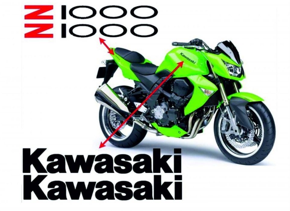 Kawasaki z1000 autocolantes