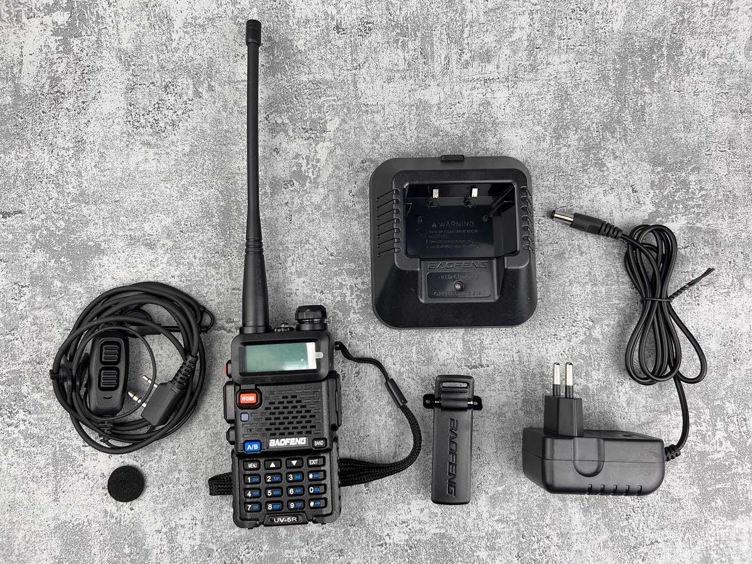 NOWY radiotelefon Baofeng UV-5R HT 5W PMR +słuchawka/mikrofon POZNAŃ