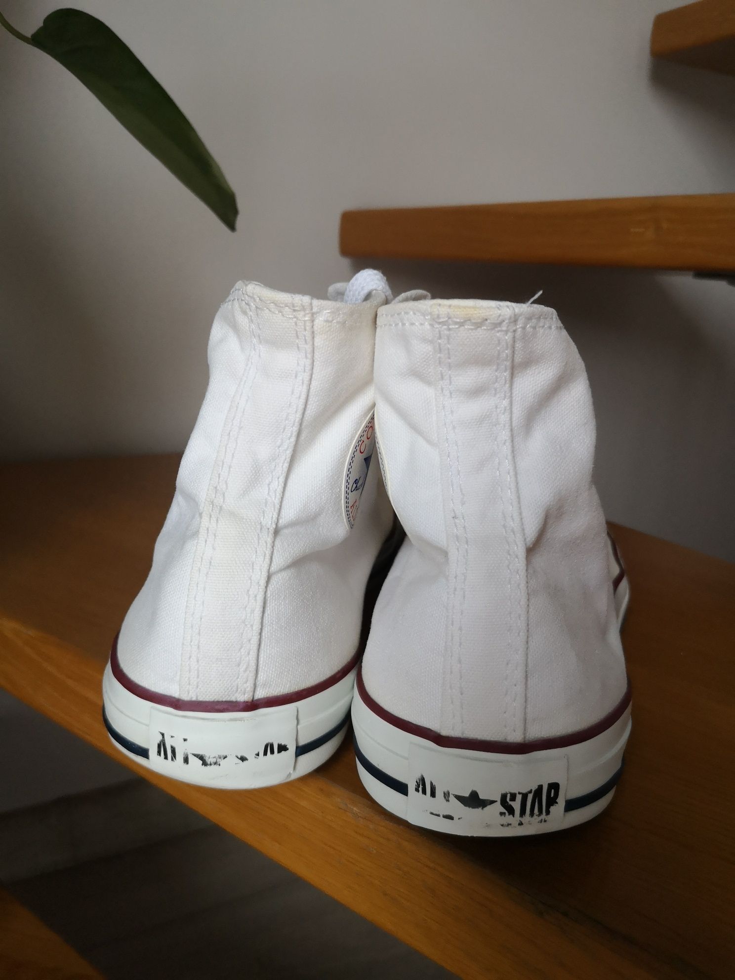 Trampki białe converse uniwersalne roz 44.5 wysokie all star