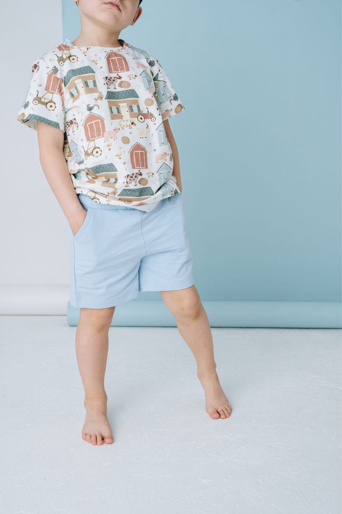 Cacko Kids bluzka koszulka t-shirt farma zwierzątka 116 cm