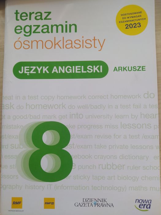 Teraz egzamin ósmoklasisty język angielski ARKUSZE
