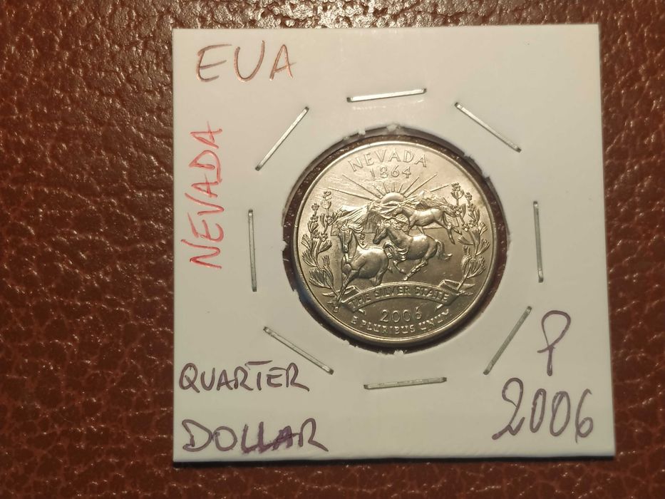 79 moeda de quarter dollar de 2006 P Nevada (animais) - EUA