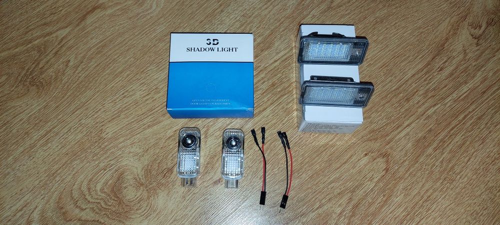 LED подсветка 3d дверей номеров Ауди Bmw E46 E53 Audi A3 A4 A8 A6 Q7