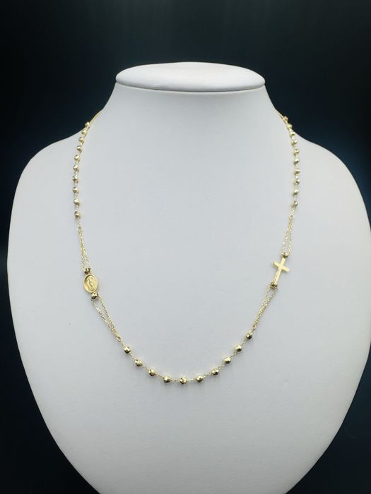 Nowy zloty rozaniec celebrytka proba 585 waga 3,41g