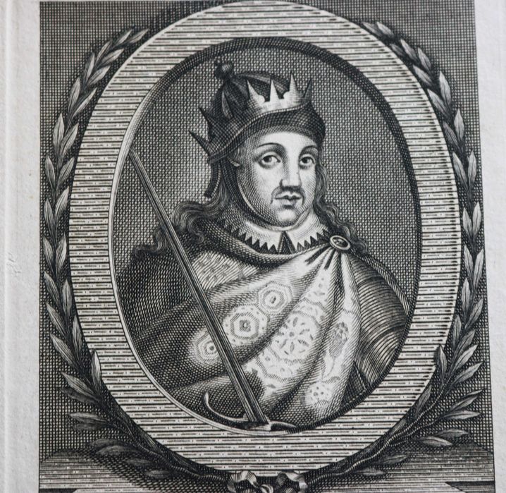D. Afonso II, 3º Rei de Portugal gravura cc 1806 António José Quinto