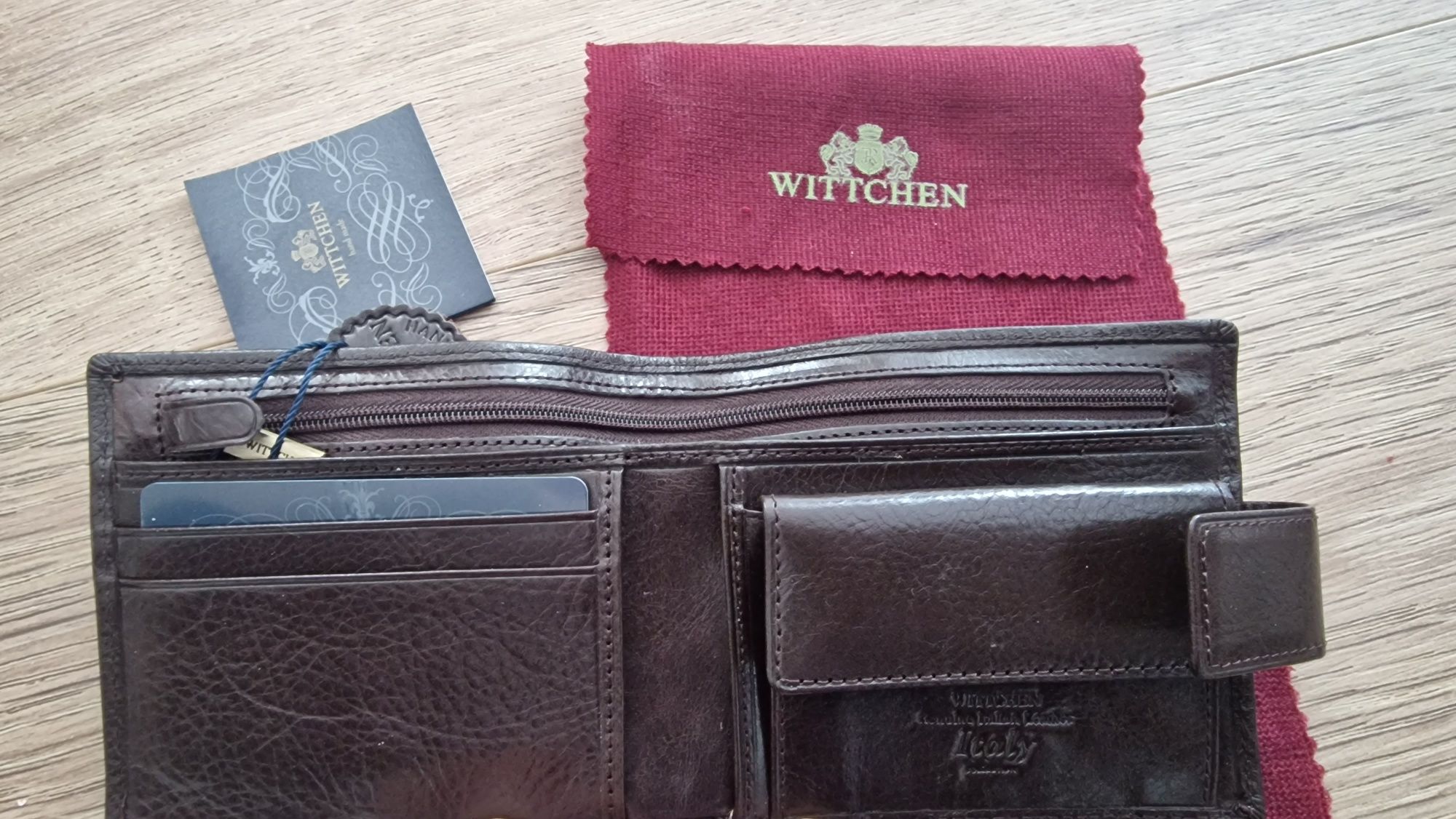 Wittchen Italy wallet - brązowy portfel skórzany