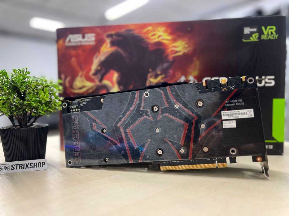 ГАРАНТІЯ 3 МІСЯЦІ! Відеокарта ASUS GTX 1070Ti 8Gb Cerberus Б/в