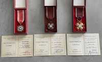 Zestaw medali po jednej osobie oficer LWP podpułkownik