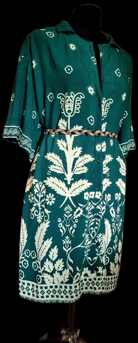 Sukienka koszulowa Asos Design 42 oversize trawiasta j.Nowa