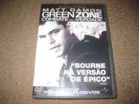 DVD "Green Zone: Combate pela Verdade" com Matt Damon