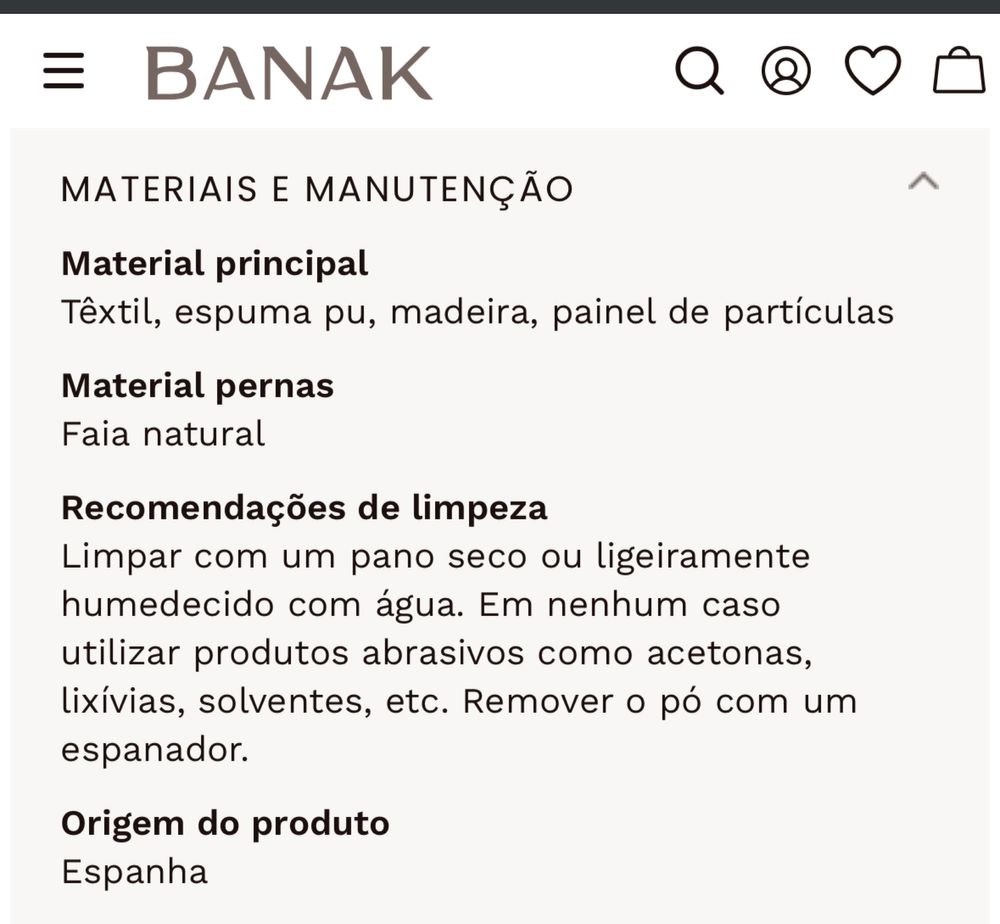 Novo - Sofá Banak Dafne 3 Lugares 190x100x90 Desconto 40%