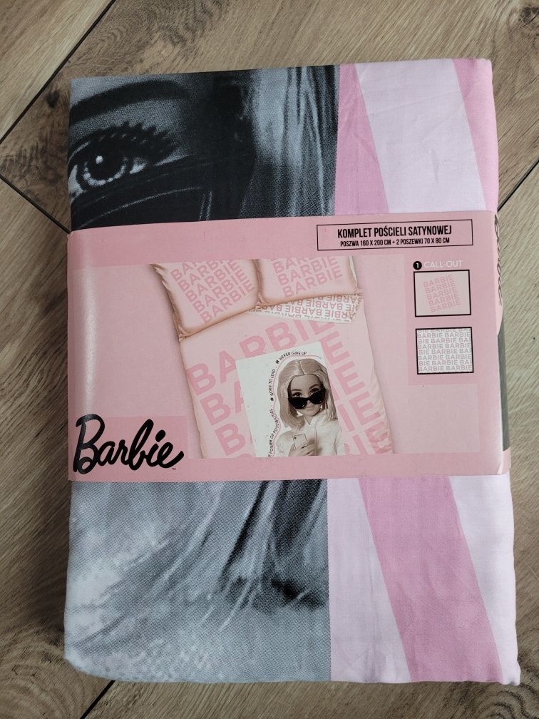 Komplet pościeli Barbie bawełna 100%na prezent dla dziewczynki