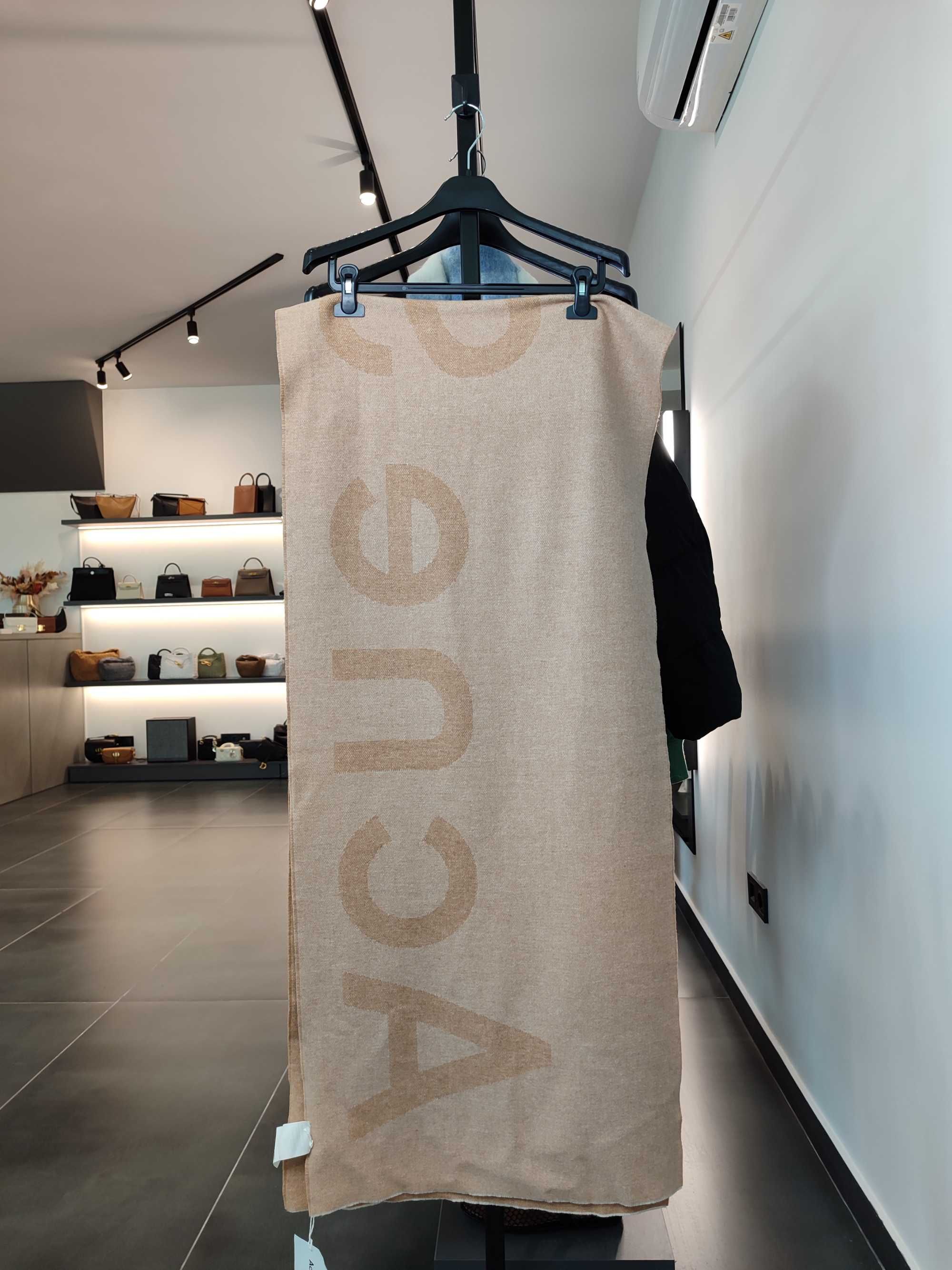 Шарф Acne Studios Toronty Logo Scarf Brown