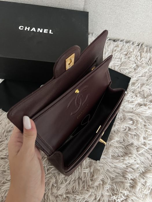 Bordowa torebka Chanel