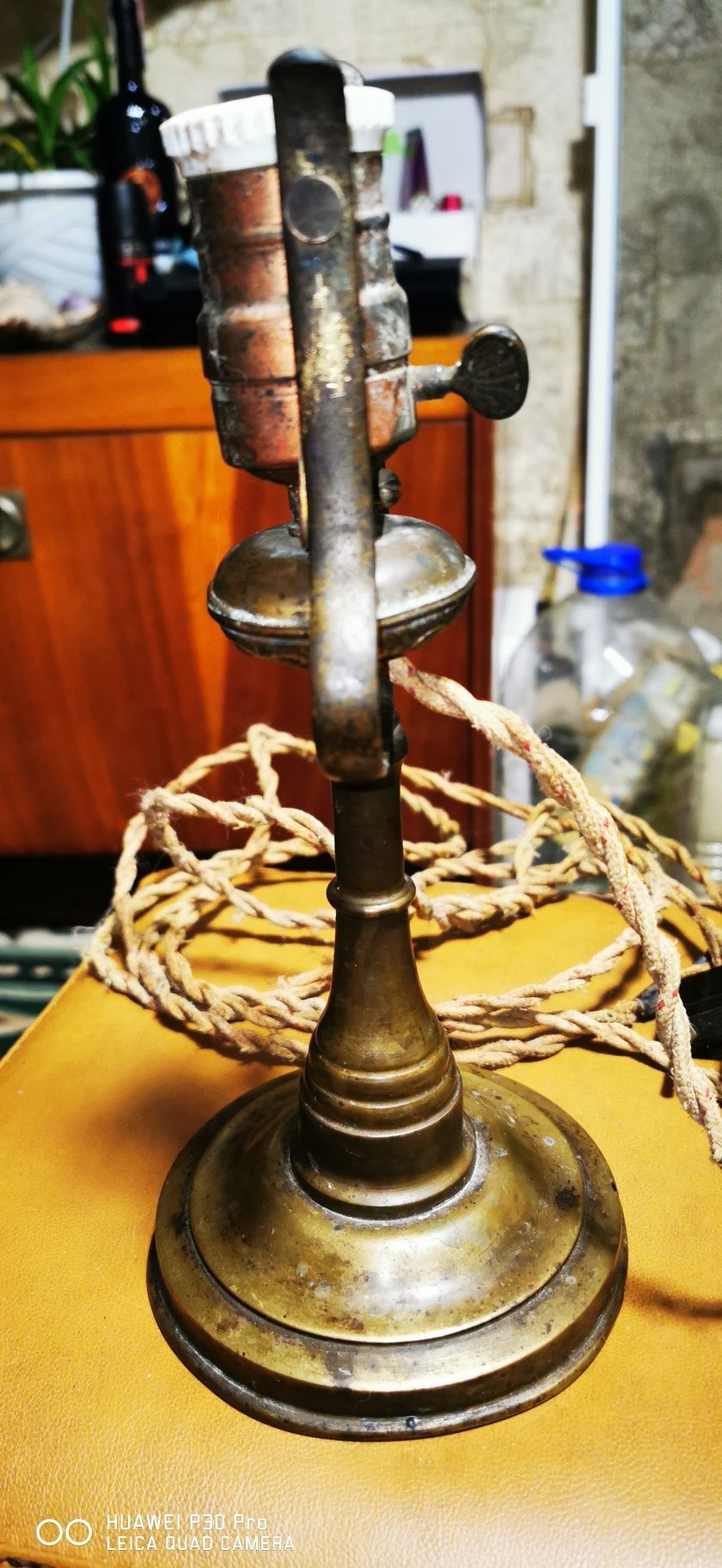 Лампа антикварная бронзавая 19 век