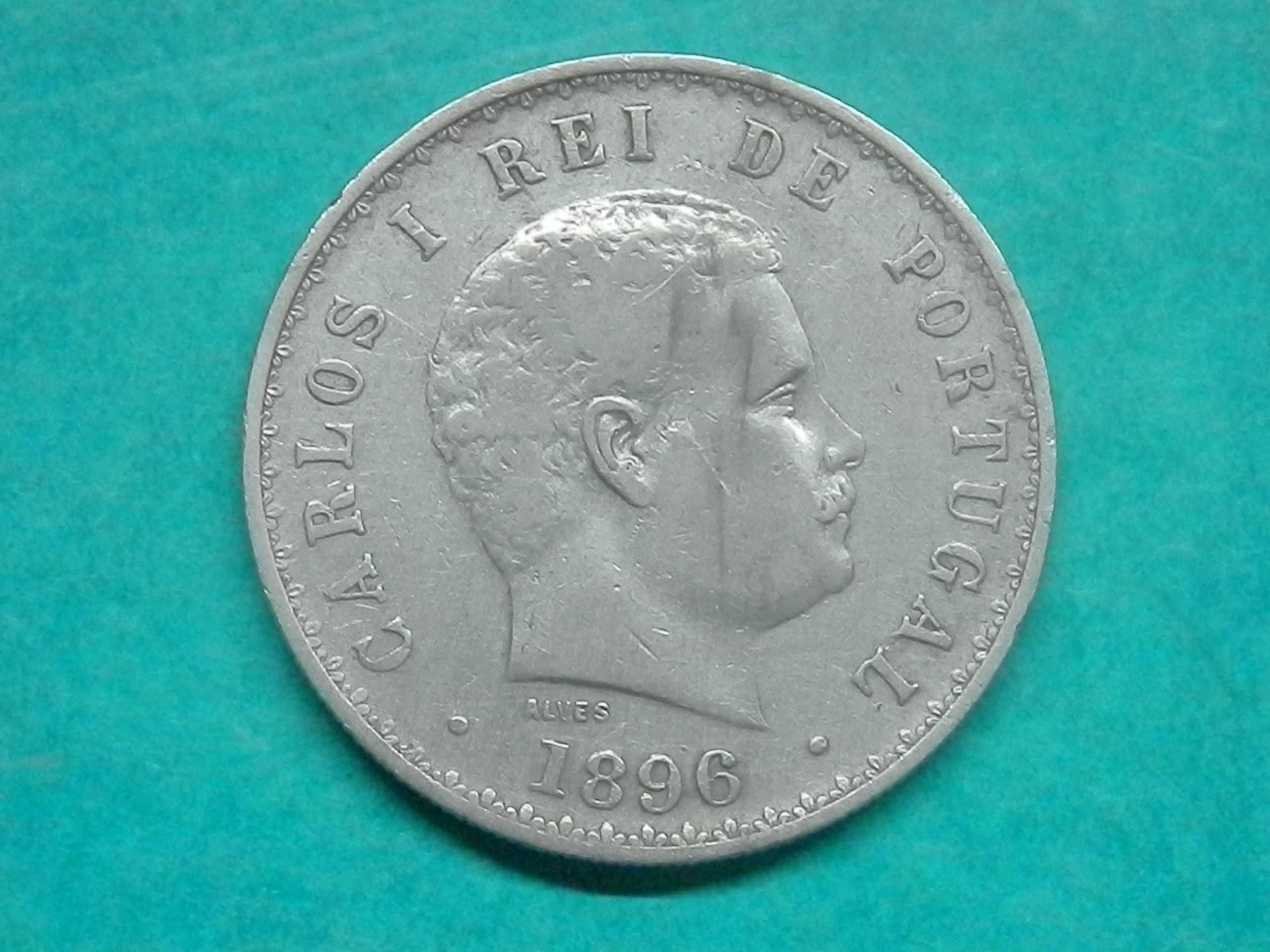 991 - Carlos I: 500 réis 1896 prata, por 12,00