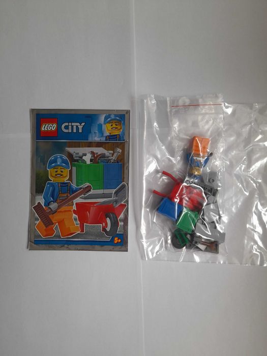 Lego City - Śmieciarz + taczka i narzędzia