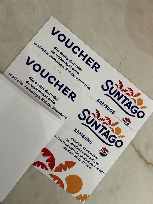 2 bilety Voucher do Suntago dla osoby dorosłej