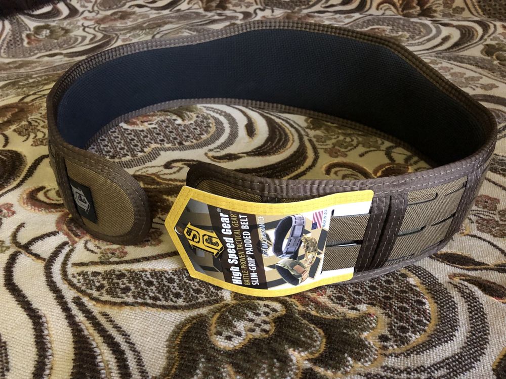 Тактичний ремінь High Speed Gear Laser Slim Grip Padded Belt