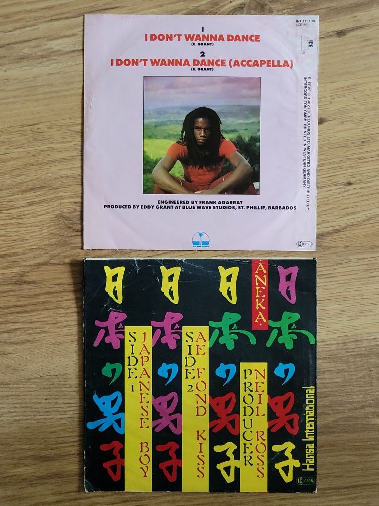 Płyta winylowa singiel 7" 45t Bee Gees Gazebo Eddy Geant Aneka Boney M