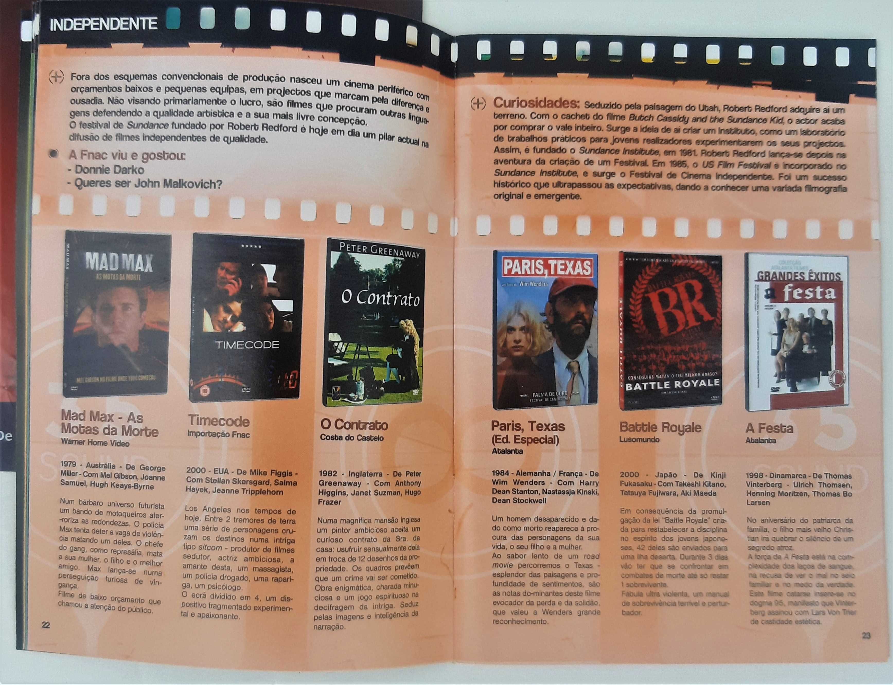 Lote 13 revistas de Cinema - Cinemania + Filmes de Culto (FNAC)