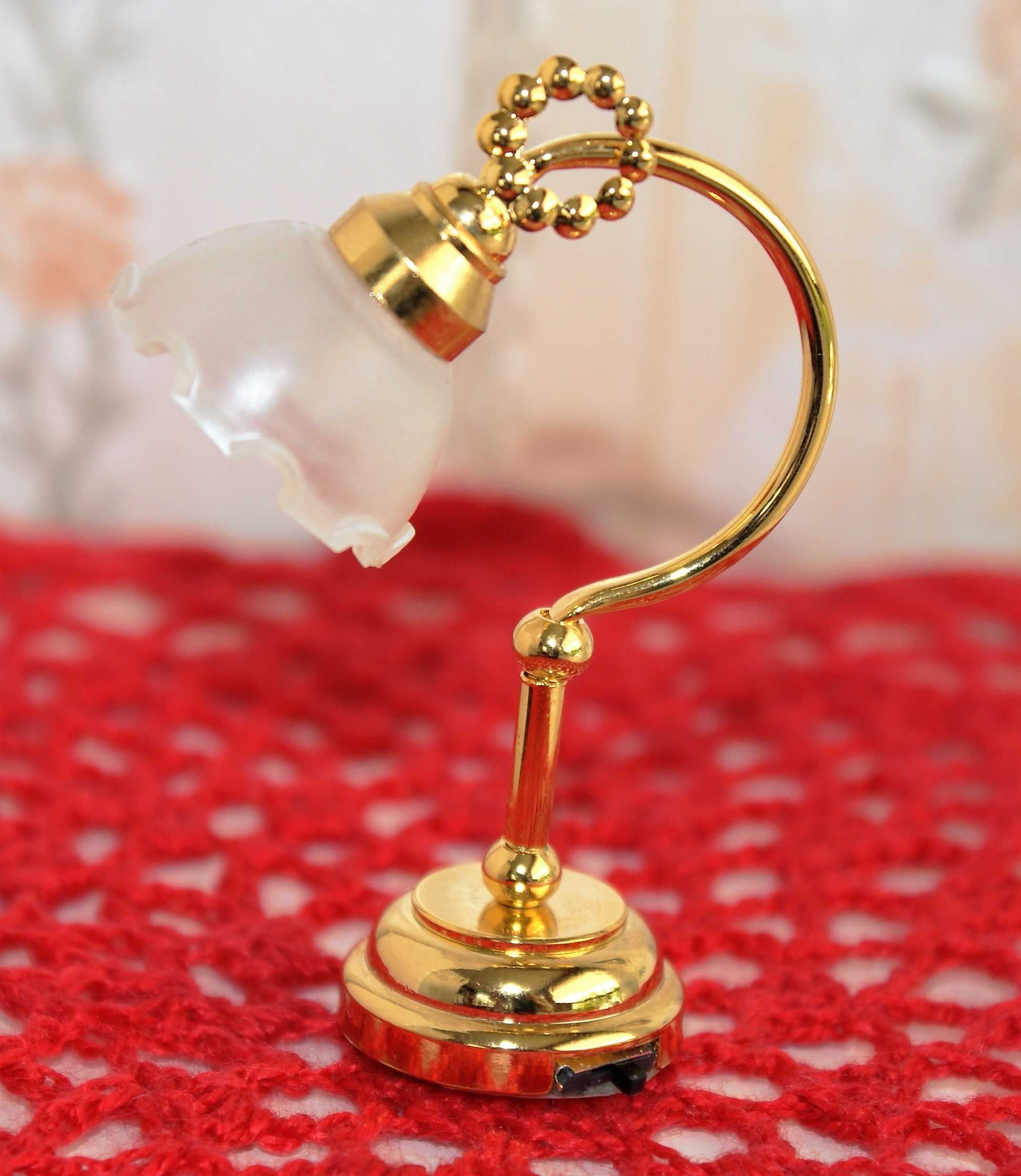 Miniaturowa lampka do domków dla lalek w skali 1:6 lub 1:12