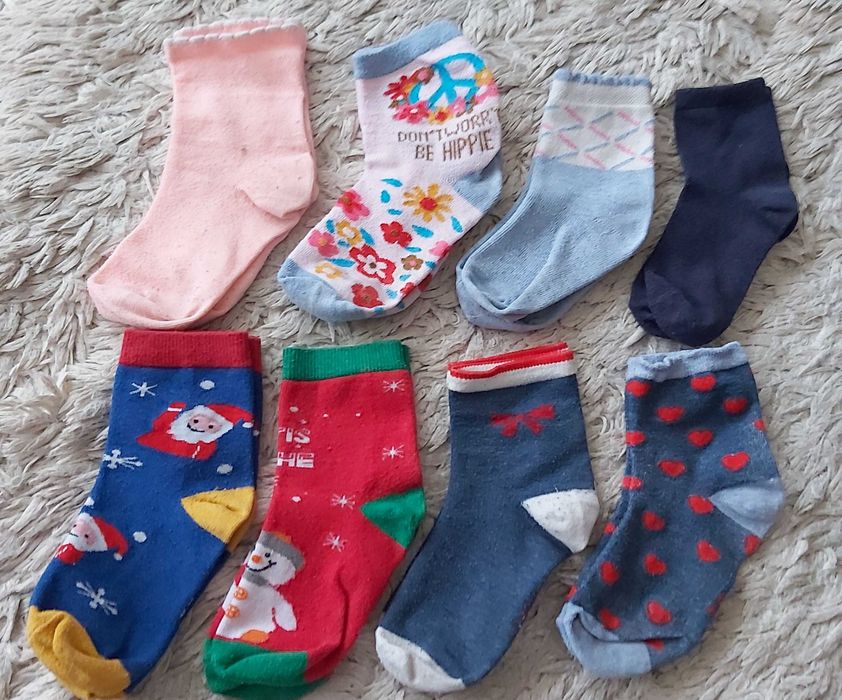 Skarpetki dla dziewczynki 30-32 (8 par)