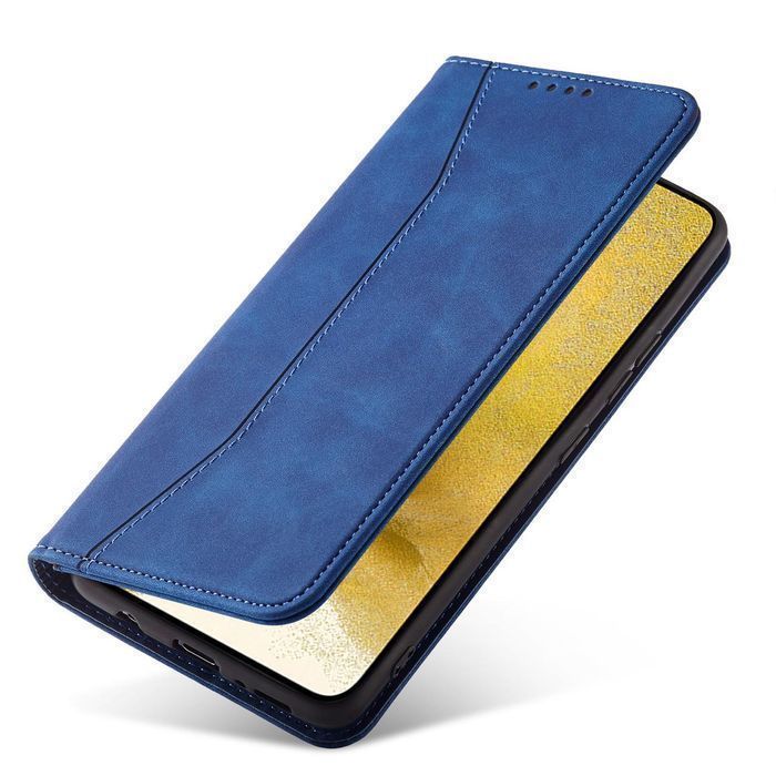 Etui Portfel Magnet Fancy Case do Samsung Galaxy S22+ - Niebieskie