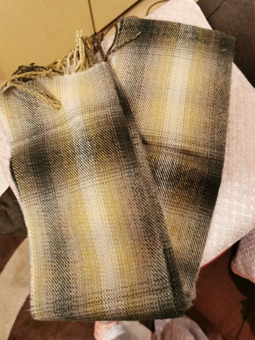 Szalik męski z frędzlami