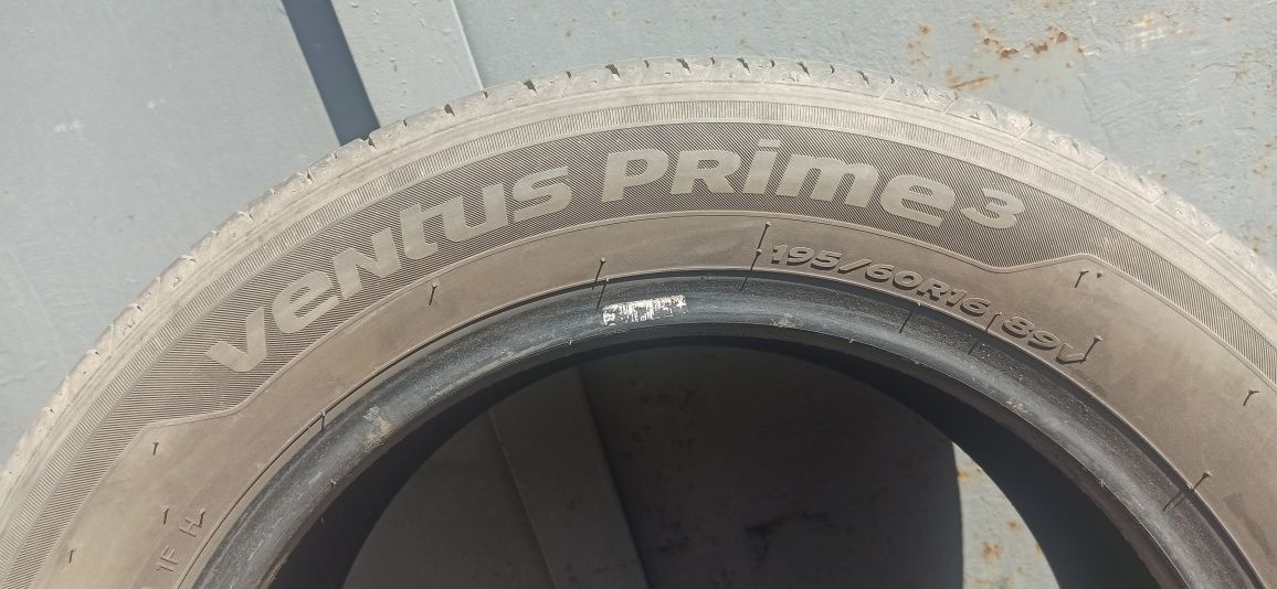 Літні шини 195/60 R16 Hankook Ventus Prime 3