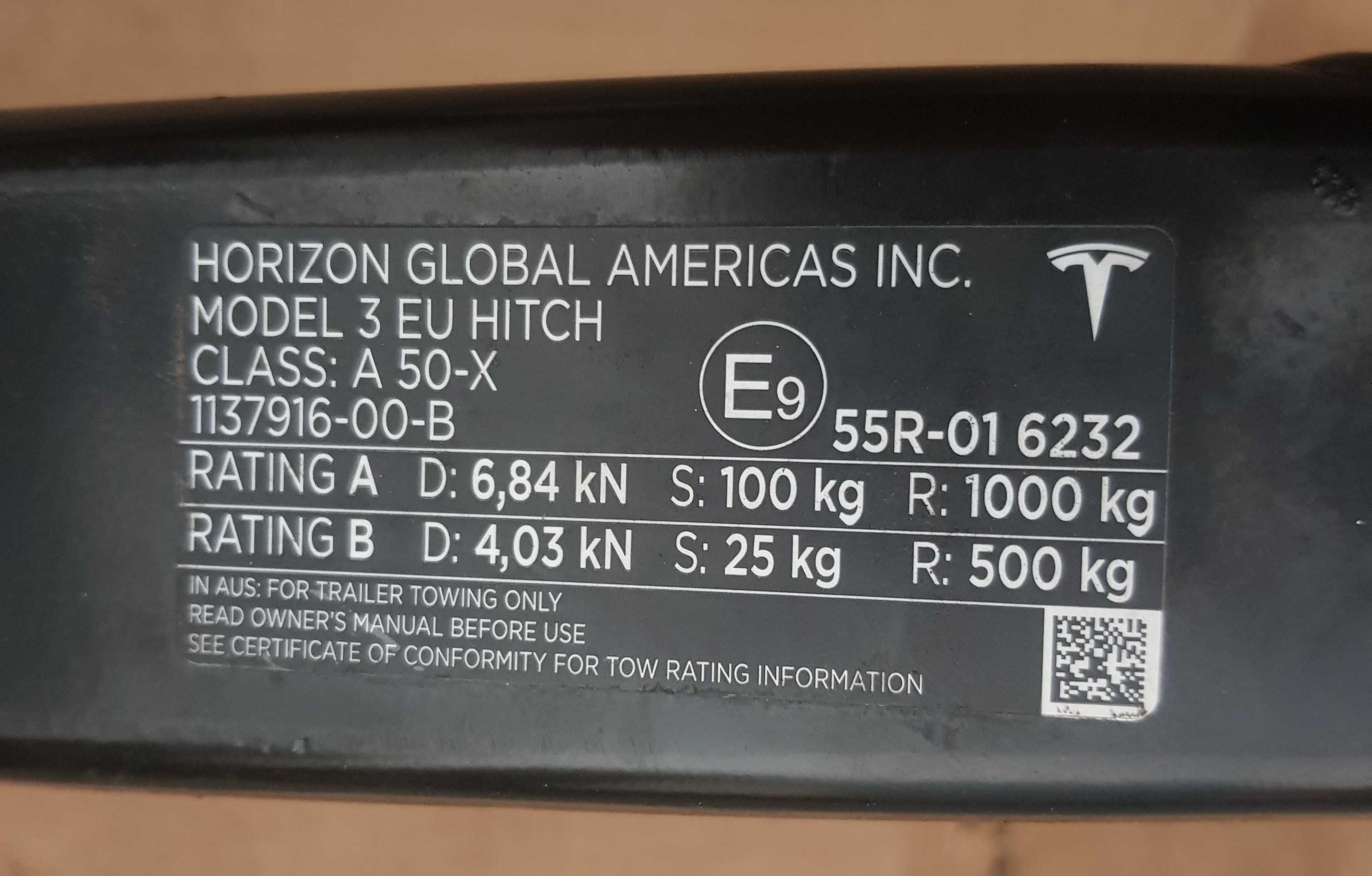 Tesla 3 oryginalny hak holowniczy tanio wysyłka okazja