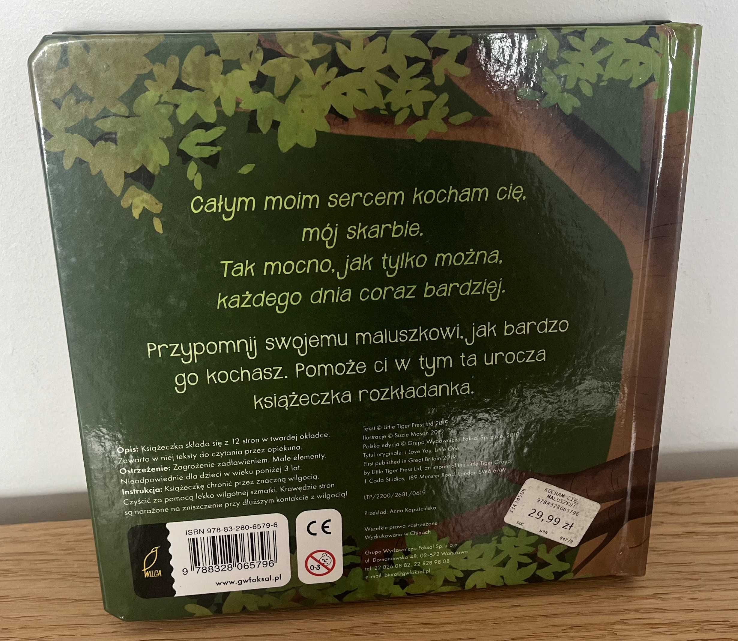 Kocham cię, maluszku Suzie Mason Książeczka rozkladana